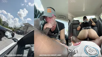 Uncensored Video Featuring Ashley Aoky in Dunkin Donuts Female Employee Gets Fucked By BBC In The Car Backseat