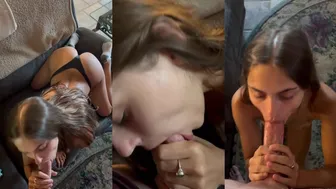 Kinsley Wyatt Goes Wild: Petite Teen Sloppy POV Blowjob [Full Exposure]