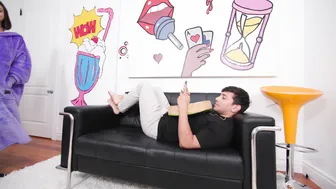 Hailey Rose, Nika Venom, Two Curvy Babes in Encounter with Cum on Breasts