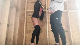 Bryce Adams, Sneaky Construction Site Foursome Gangbang