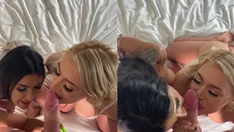 Elle Brooke, Two Horny Babes in Big Cock Oral POV