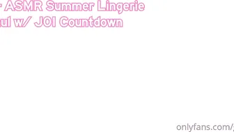 Gwengwiz, ASMR Summer Lingerie Haul with JOI Countdown