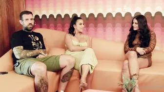 Lena The Plug, Ryan Reid, Hairy Tall Girl in FFM Threesome During Adult Interview