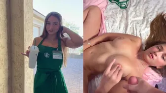 Skylarmaexo, Starbucks Delivery Girl in Big Cock Encounter