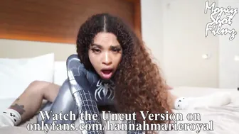 Hannah Marie, Curvy Ebony Spider-Woman in Big Cock Encounter