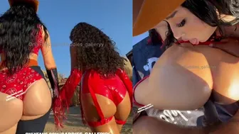 Auhneesh Nicole, Outdoor BBC Threesome with Cowboy Curvy Babes
