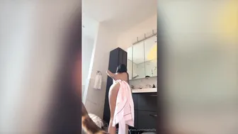 Mia Khalifa, Fully Naked Bathroom Tease