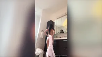 Mia Khalifa, Fully Naked Bathroom Tease