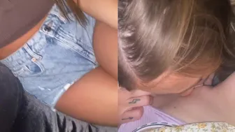 Sky Bri, Dainty Wilder, Lesbian Cinema Hookup