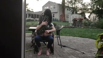 Ari_LoveXO, Couple Encounter All Over House and Backyard
