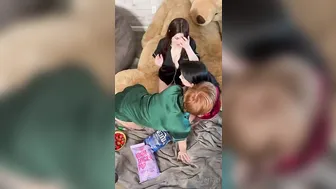 Loverlaci, Three Lesbian Babes in Striptease Strapon Orgy