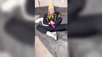 C_Thicc, Pink Vibrator Masturbation in Gym Suit