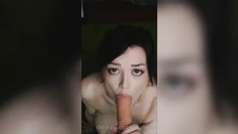 Tessa Fowler, Deepthroat Oral with Large Dildo