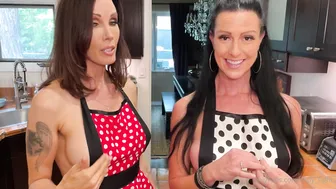 Shay Sights, Texas Patti, Two MILFs Sharing Creampie in Kitchen