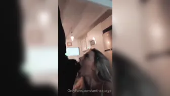 Anthea Page, Big Member Encounter in Orange Lingerie