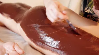 Asmr Massage, Chocolate Massage on Table