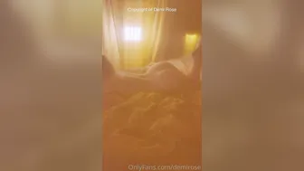 Demi Rose, Teasing Curvy Naked Assets in Bed