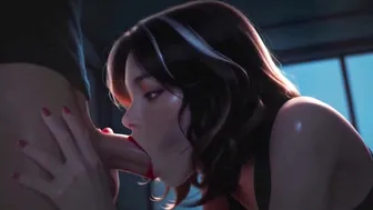 Roomate Tiger Eye Aunt Having Sucking Creamy Cock - AI