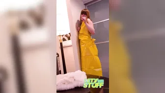 Lety Does Stuff, Green Strappy Lingerie Tease