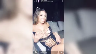 Lyna Perez, Spanking Curvy Assets in Cinema Room