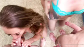 Mathema Kitten, Sunnyskye, Two Swinger Couples Swapping Partners with Pegging