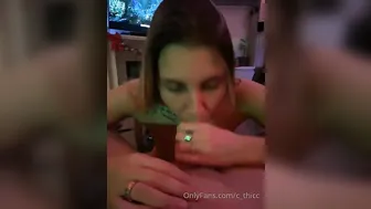 C_Thicc, Curvy MILF in BWC Oral for Cum