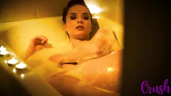 Xenia Crushova, Teasing Soapy Naked Body in Bathtub