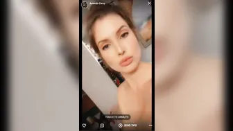 Amanda Cerny, Teasing Naked Body in Bathroom Mirror