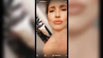 Amanda Cerny, Teasing Naked Body in Bathroom Mirror