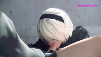 9s and 2b Taking Weird Order From A Mysterious Mission - AI