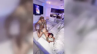 Touchmoneyv, Luhredthabaddie, Tattooed Ebony Babe in BBC Encounter