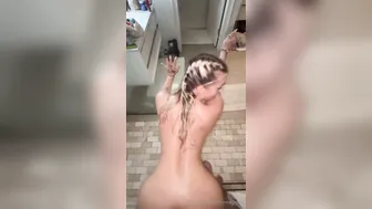 Therealbrittfit, Blonde Babe in POV Bathroom Oral