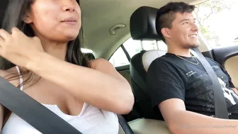 Isla Summer, Flashing Breasts and Self-Play in Moving Car