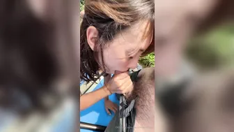 Veronica Perasso, Outdoor Oral Encounter While Kayaking