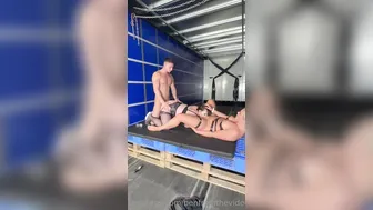 Truckergirl850, Two Curvy MILFs in Stud Encounter Behind Truck