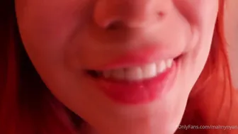 Maimy Asmr, Redhead Beauty in Licking ASMR