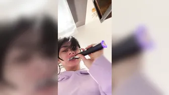 Mia Khalifa, Morning Striptease in Bathroom