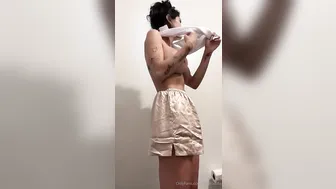 Mia Khalifa, Morning Striptease in Bathroom