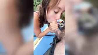 Veronica Perasso, Latina in Large Member Oral While Kayaking