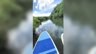 Veronica Perasso, Latina in Large Member Oral While Kayaking