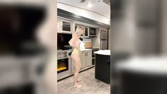 Vicky Stark, Babe Teasing in Garter Belt Lingerie