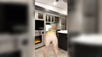 Vicky Stark, Babe Teasing in Garter Belt Lingerie