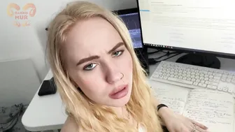 Slutty Tattoo Student Offer Herself For Greater Marks