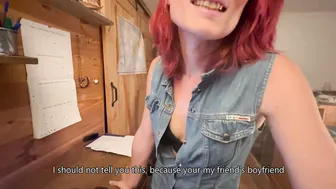 RoomMate Seducing Her BF WIth Her Sexy Lingerie Stocking