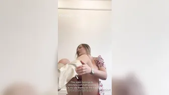 Bethany Lily, Chick Playing with Large Breasts in Sundress