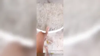 Amanda Cerny, Model in Outdoor Shower Naked Tease