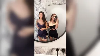 Emily Black, Teasing Naked Breasts with BFF