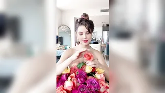 Amanda Cerny, Valentine’s Day Topless Flower Tease