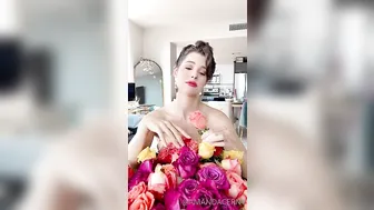 Amanda Cerny, Valentine’s Day Topless Flower Tease