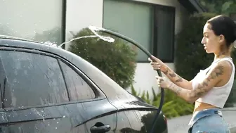 Bhad Bhabie, Ebony Babe in Car Wash Tease